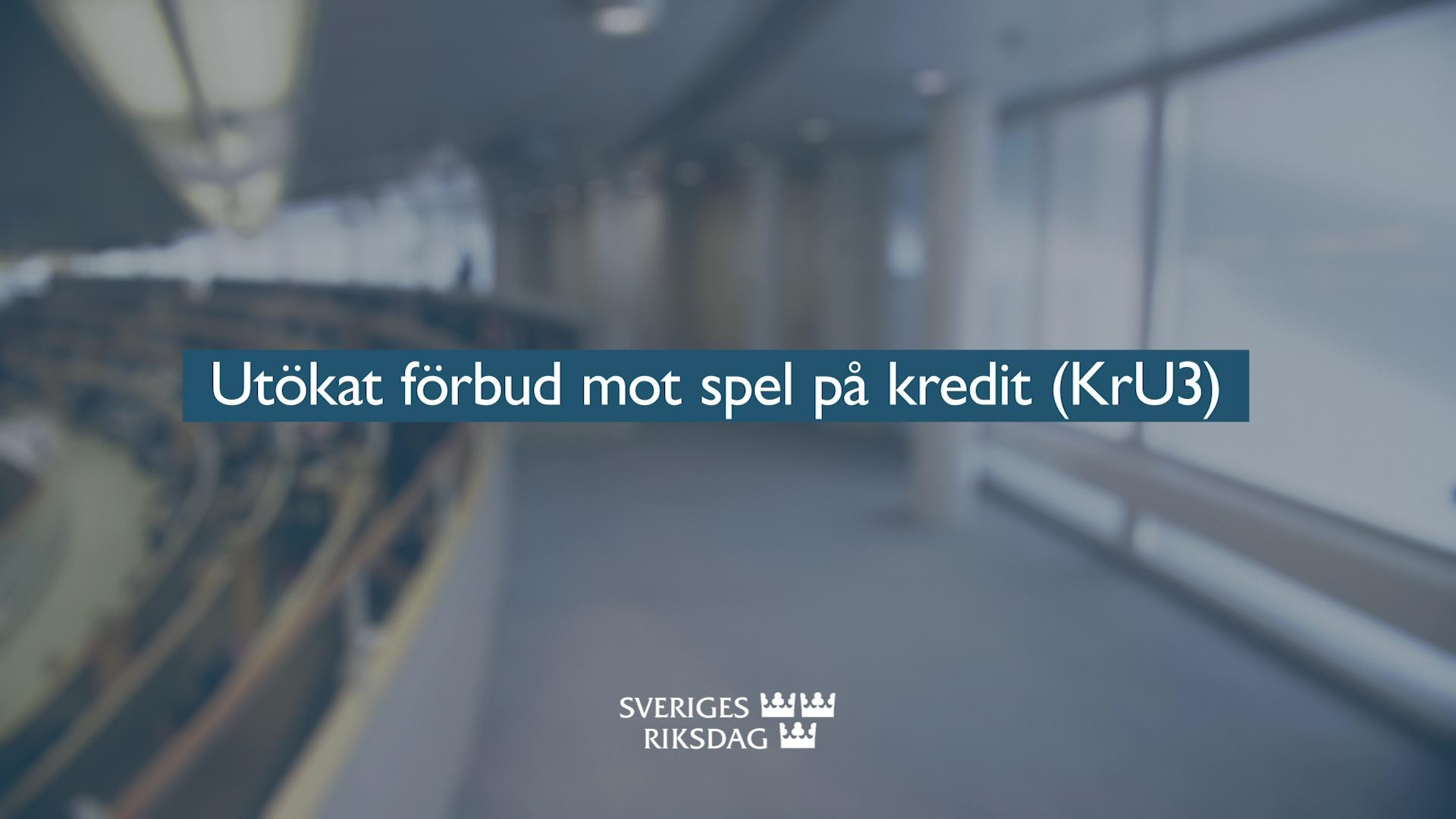 Stillbild från Beslut, Teckenspråkstolkat beslut: Utökat förbud mot spel på kredit