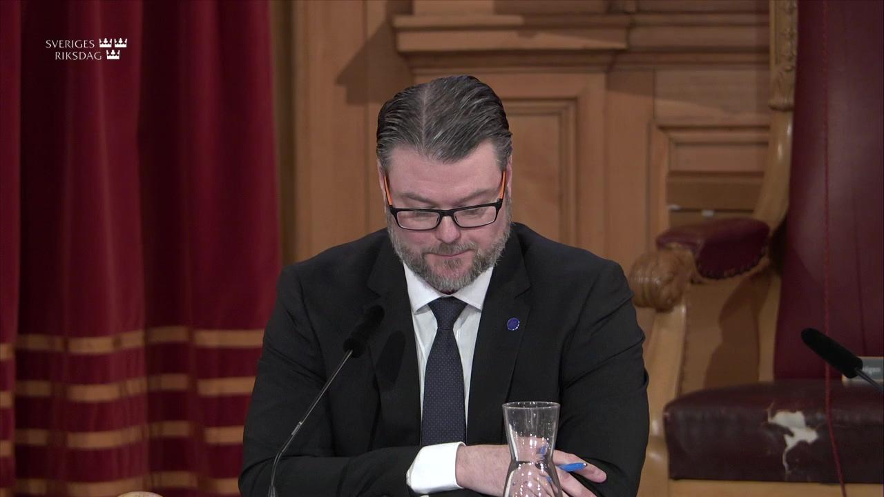 Stillbild från Öppet sammanträde, Finansutskottets öppna sammanträde om Finanspolitiska rådets rapport