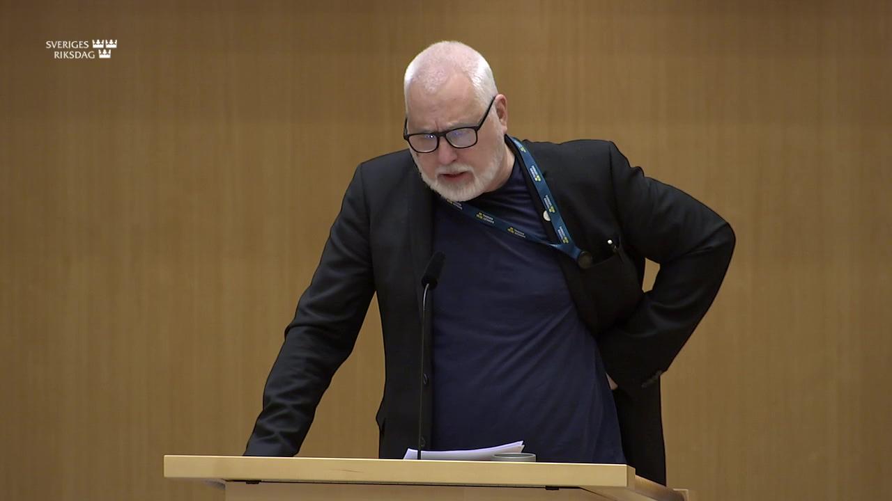 Stillbild från Debatt om förslag, Riksrevisionens rapport om antagningen till polisutbildningen