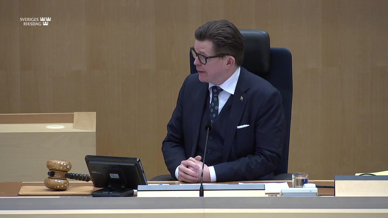Stillbild från Utrikespolitisk debatt, Utrikespolitisk debatt