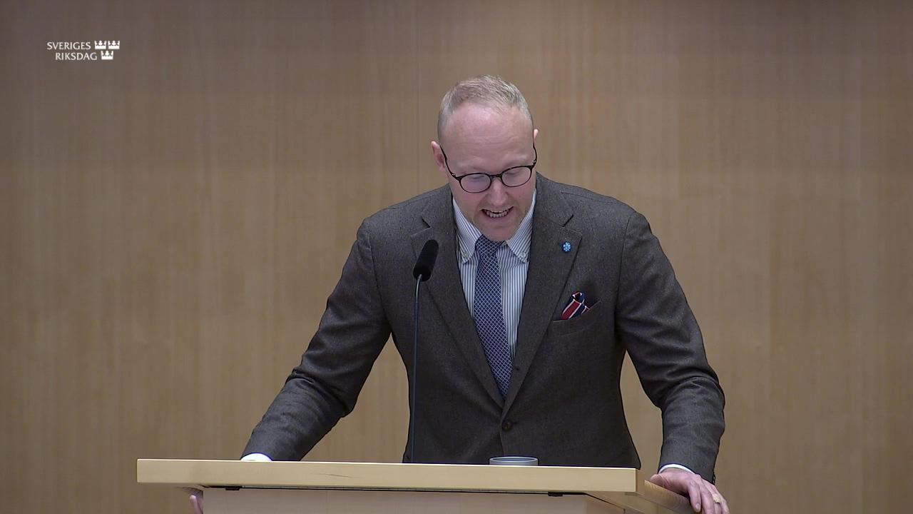 Stillbild från Debatt om förslag, Arbetskraftsinvandring