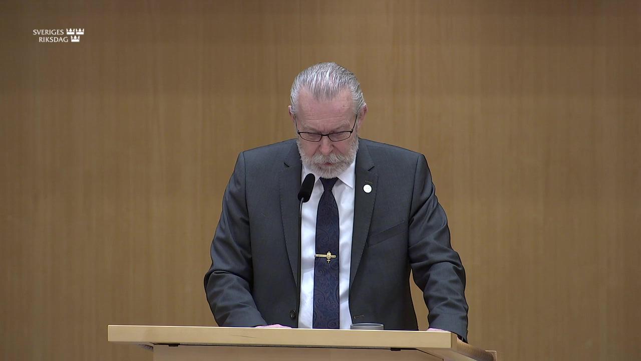 Stillbild från Debatt om förslag, Hushållningen med mark- och vattenområden