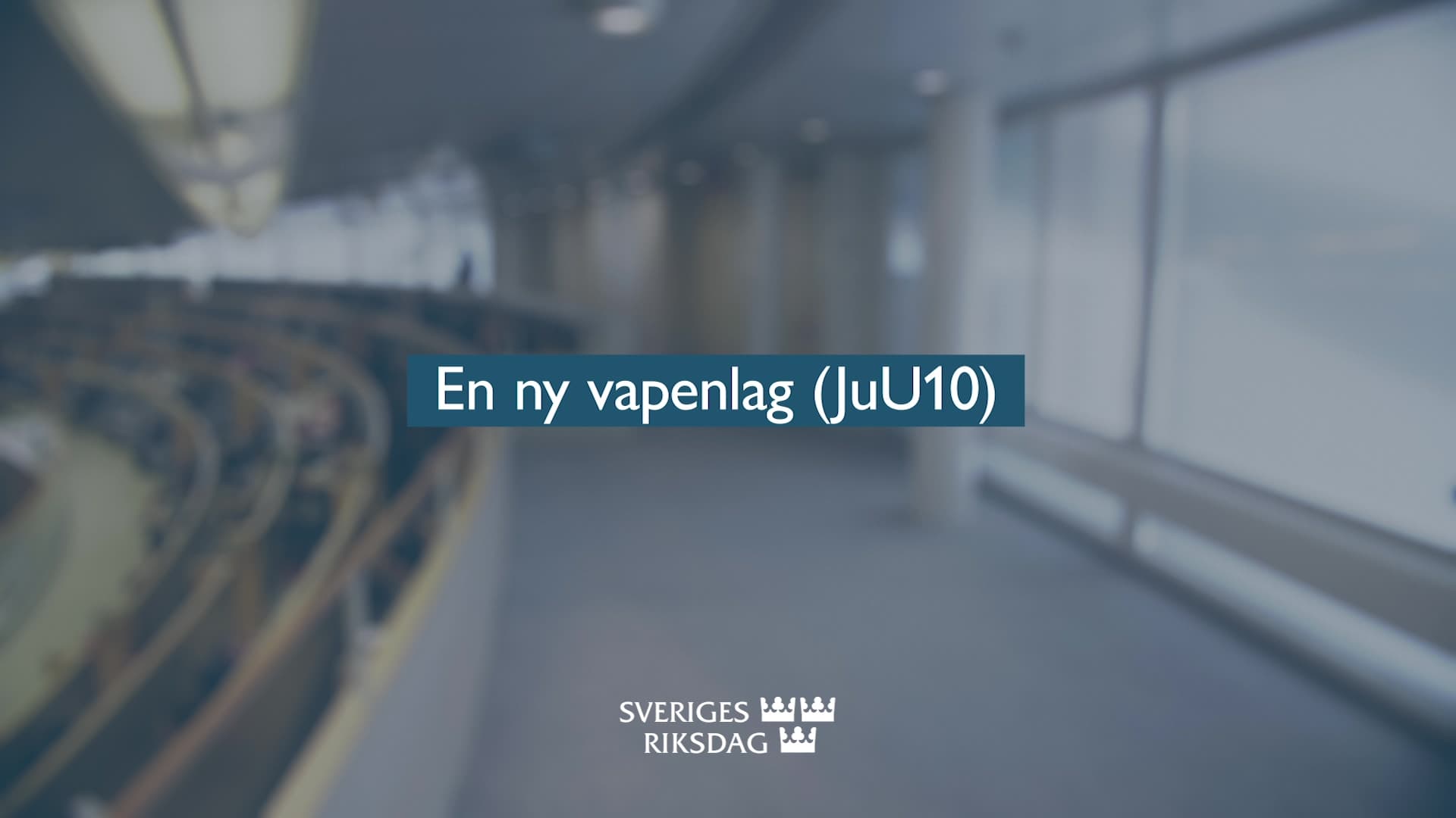 Stillbild från Beslut, Teckenspråkstolkat beslut: En ny vapenlag