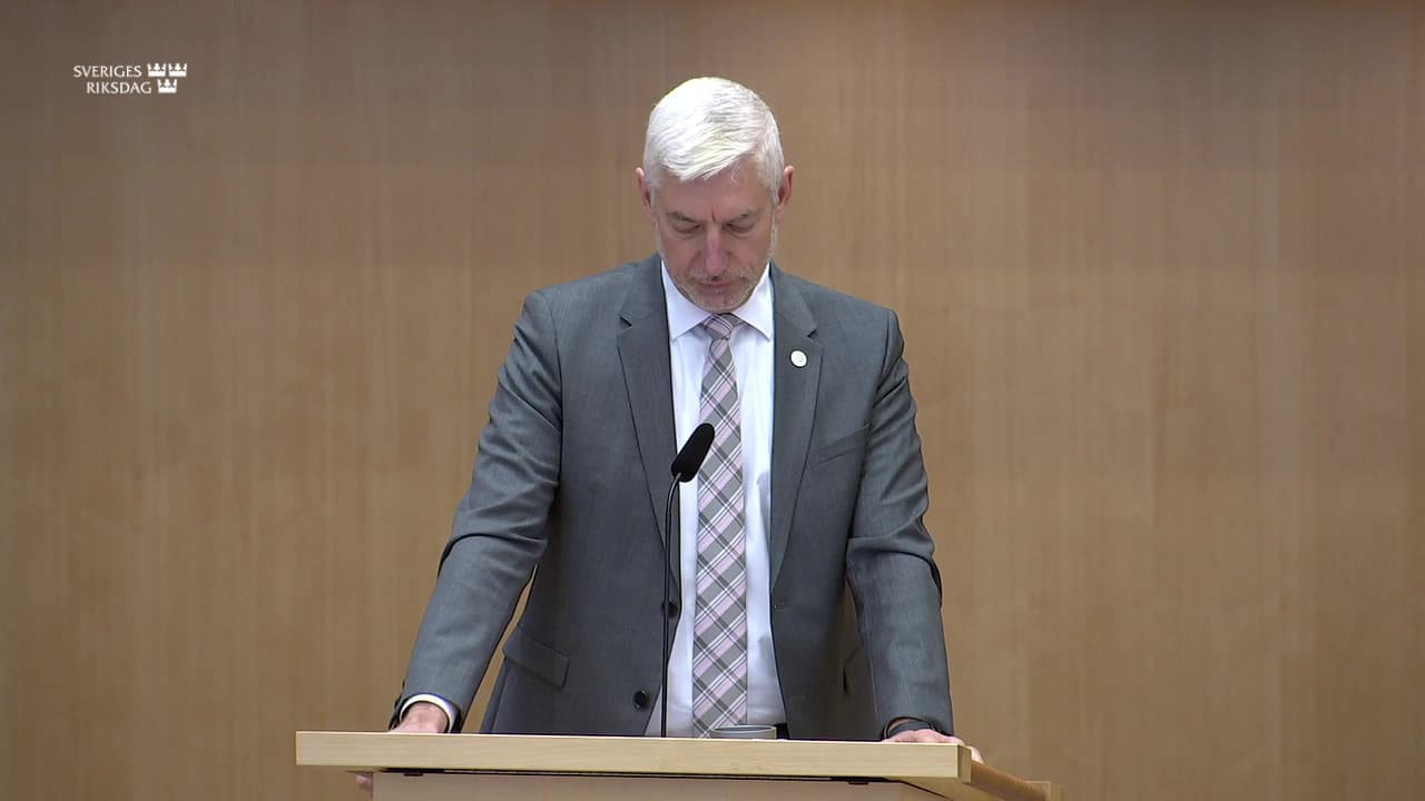Stillbild från Debatt om förslag, Ett undantag i kupongskattelagen för utländska stater