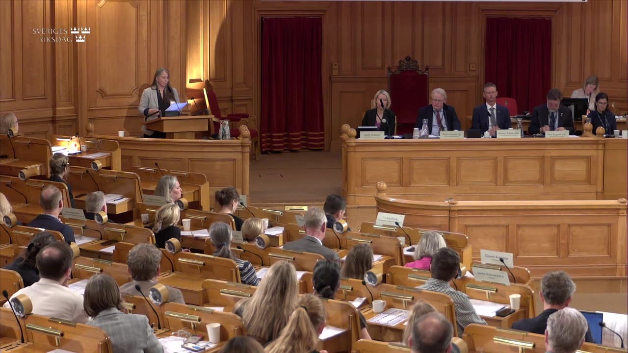 Stillbild från Öppet sammanträde, Kulturutskottets och försvarsutskottets öppna sammanträde om kulturens roll i kris och krig – originalljud, ej tolkat