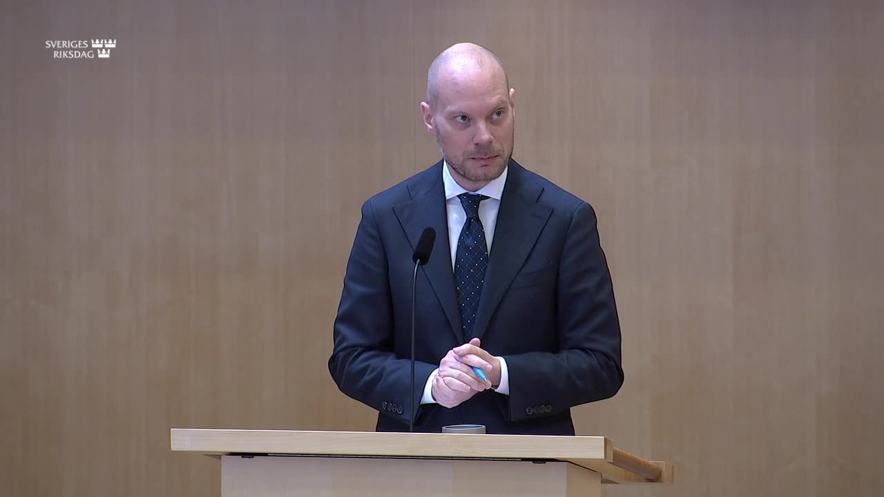 Stillbild från Debatt om förslag, Riksrevisionens rapport om internationella klimatinsatser