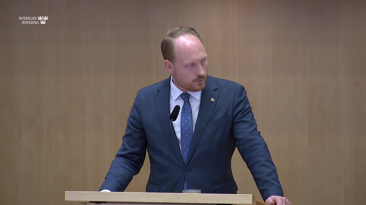 Stillbild från Debatt om förslag, Verksamheten i Nato 2025