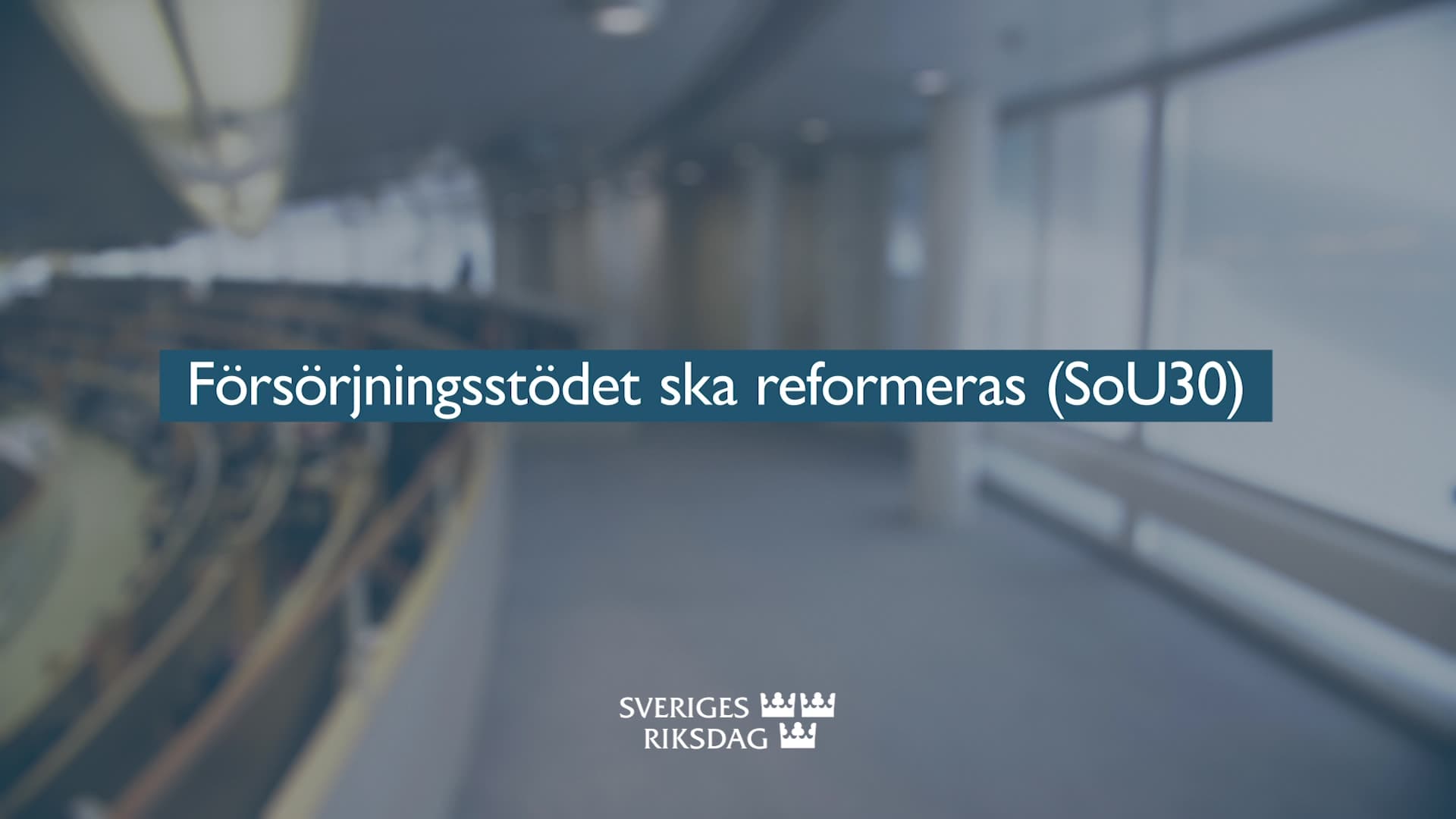 Stillbild från Beslut, Teckenspråkstolkat beslut: Försörjningsstödet ska reformeras