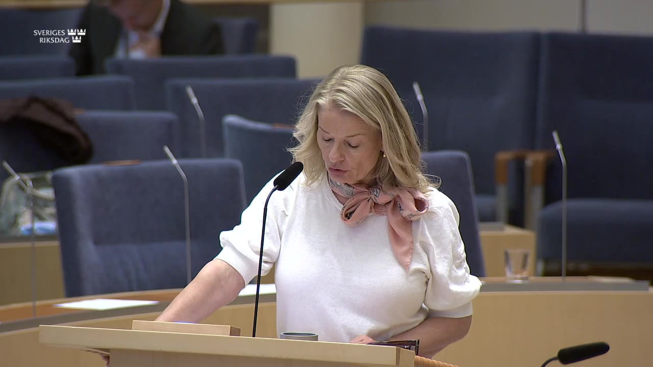 Stillbild från Interpellationsdebatt, Finska språkets framtid på Umeå universitet