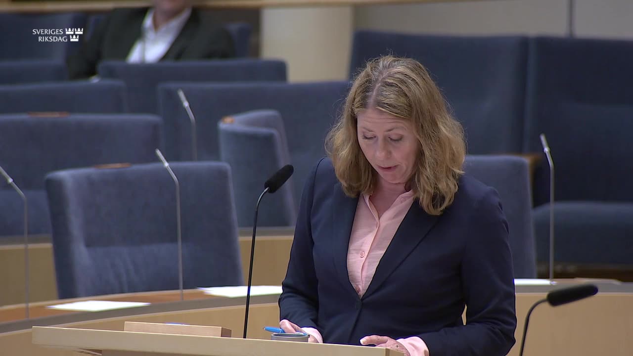 Stillbild från Interpellationsdebatt, Organhandel