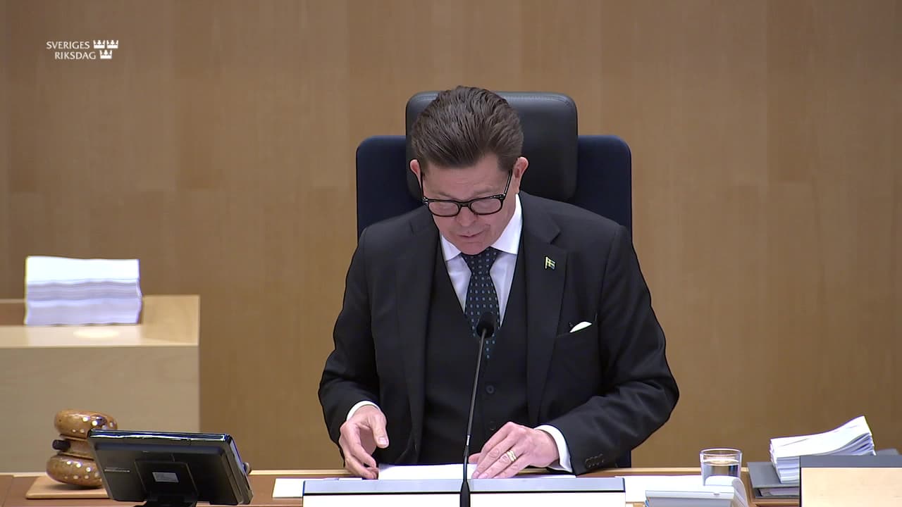 Stillbild från Debatt om förslag, Effektivare gränsöverskridande inhämtning av elektroniska bevis