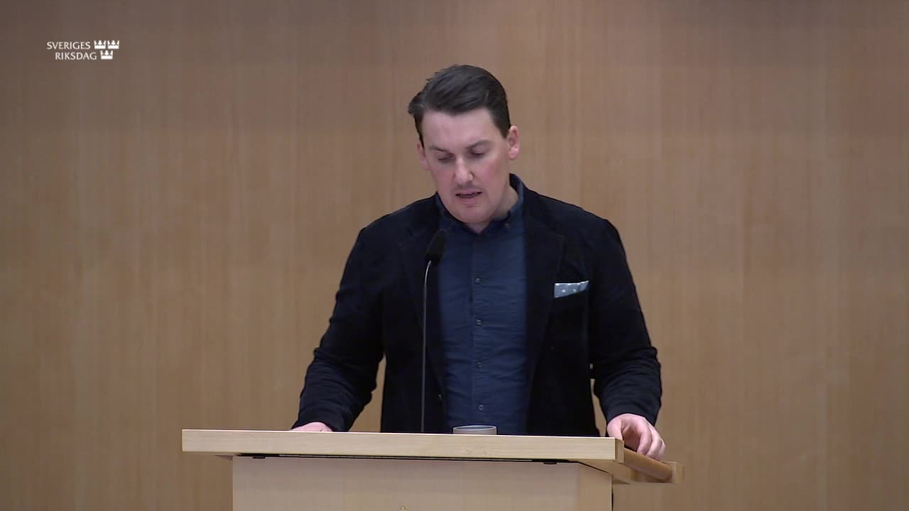 Stillbild från Debatt om förslag, Nya läroplaner – för en stark kunskapsskola