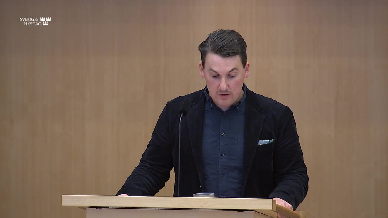 Stillbild från Debatt om förslag, Förbättrat stöd i skolan