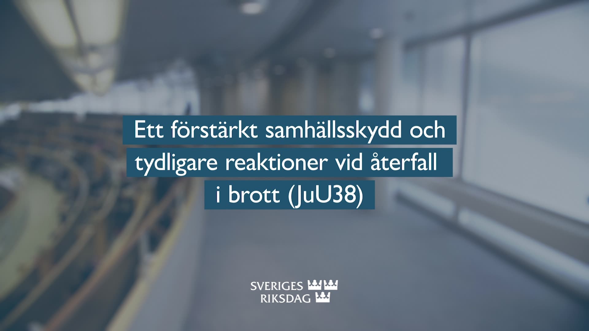 Stillbild från Beslut, Teckenspråkstolkat beslut: Ett förstärkt samhällsskydd och tydligare reaktioner vid återfall i brott