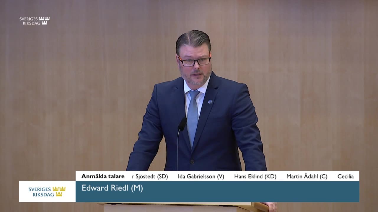 Stillbild från Debatt om förslag, Vårändringsbudget för 2026