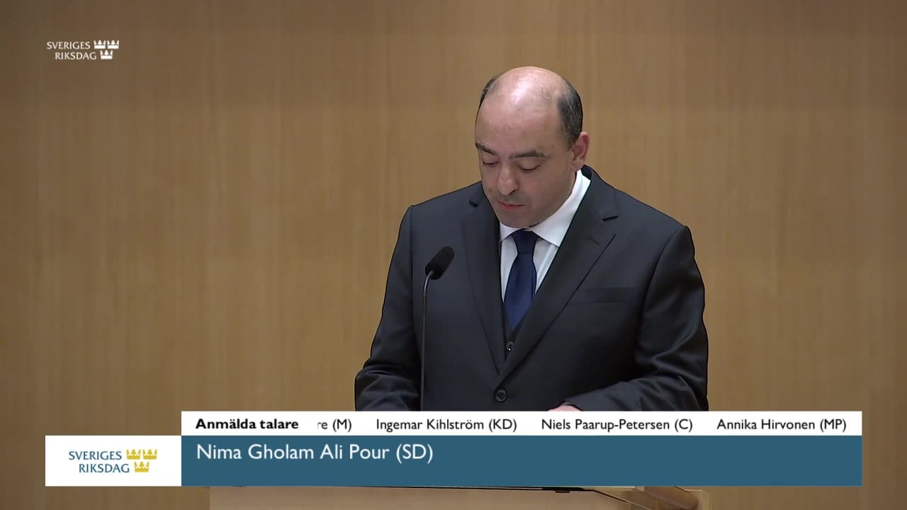 Stillbild från Debatt om förslag, Riksrevisionens rapport om förvar i migrationsprocessen