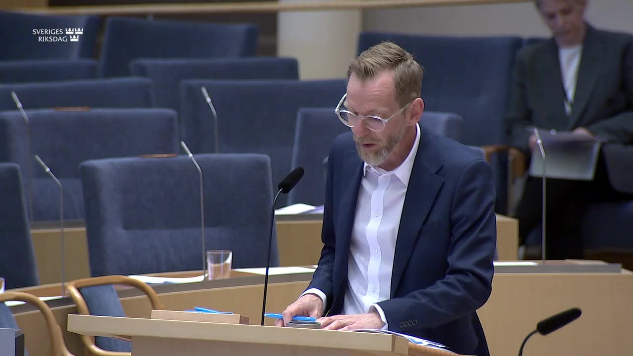 Stillbild från Interpellationsdebatt, Tandvård för unga
