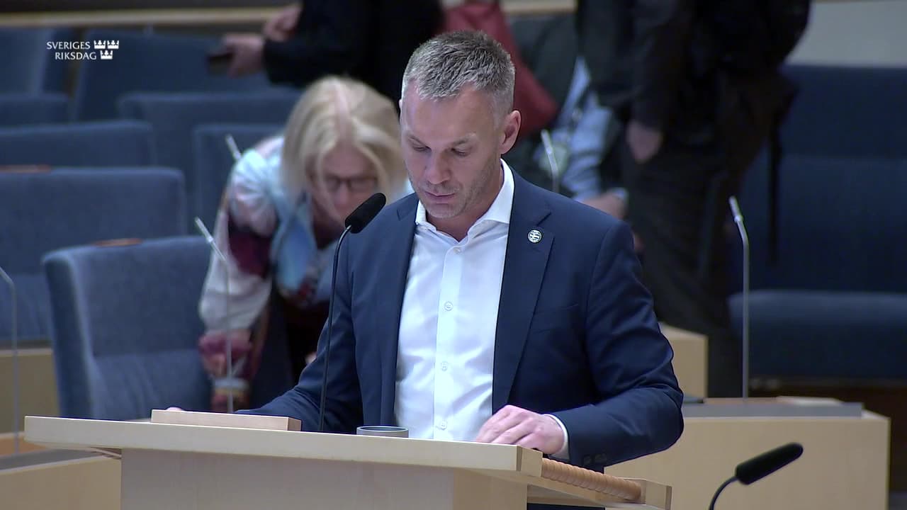 Stillbild från Interpellationsdebatt, Social dumpning mellan kommuner