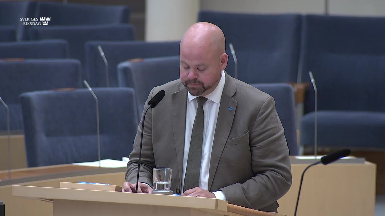 Stillbild från Interpellationsdebatt, Förtroende för jakttider