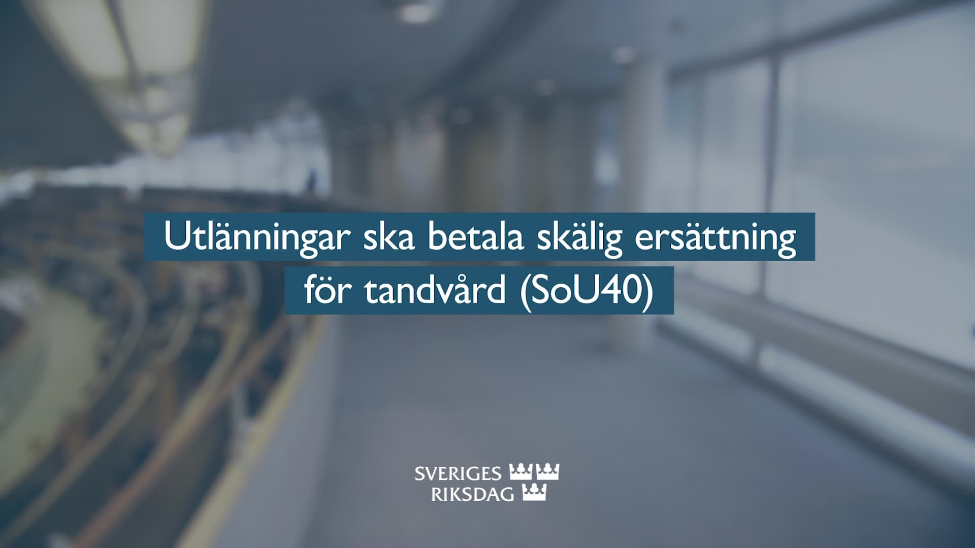 Stillbild från Beslut, Teckenspråkstolkat beslut: Utlänningar ska betala skälig ersättning för tandvård