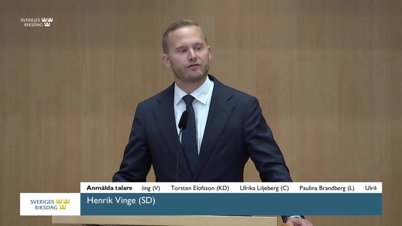 Stillbild från Debatt om förslag, Ett nytt straffrättsligt påföljdssystem