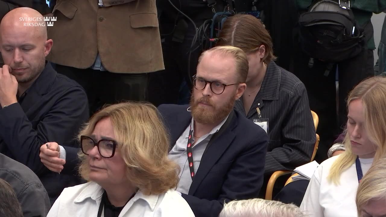 Stillbild från Presskonferens, Pressträff med talman Andreas Norlén